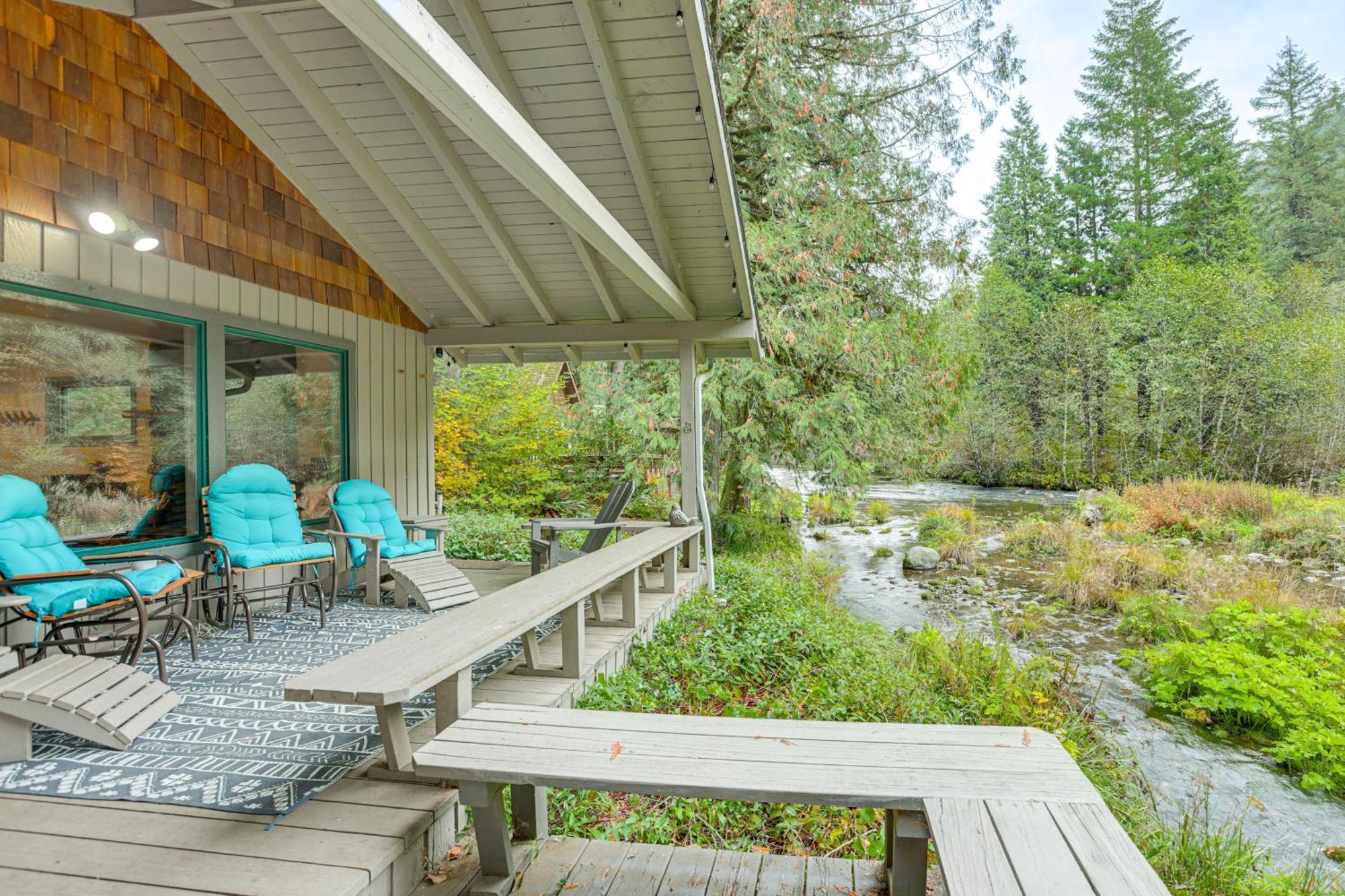 Quiet&Romantic Cabin Getaway on McKenzie River! McKenzie Bridge Esterno foto